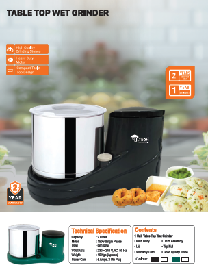 Table Top Wet Grinder